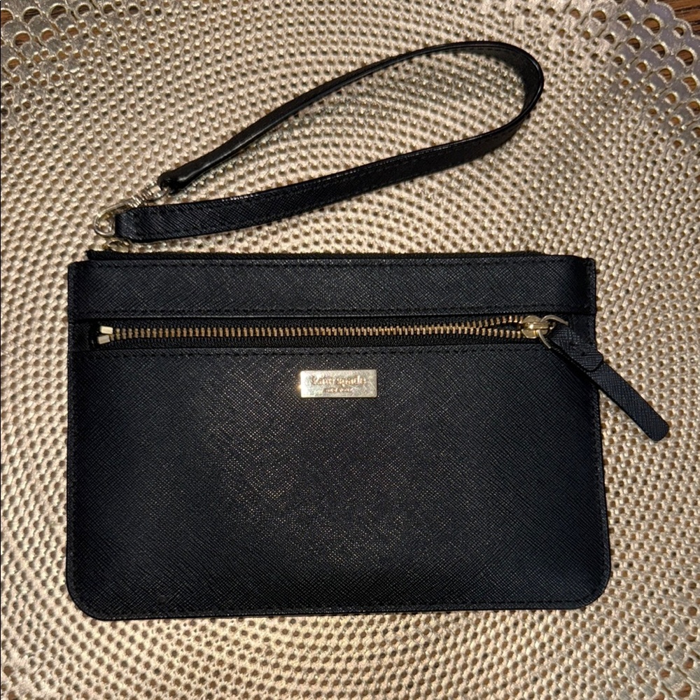 Kate Spade Black Wristlet Clutch